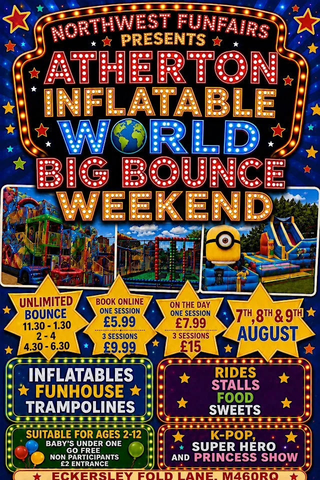 Atherton inflatable world at Atherton Cricket Club