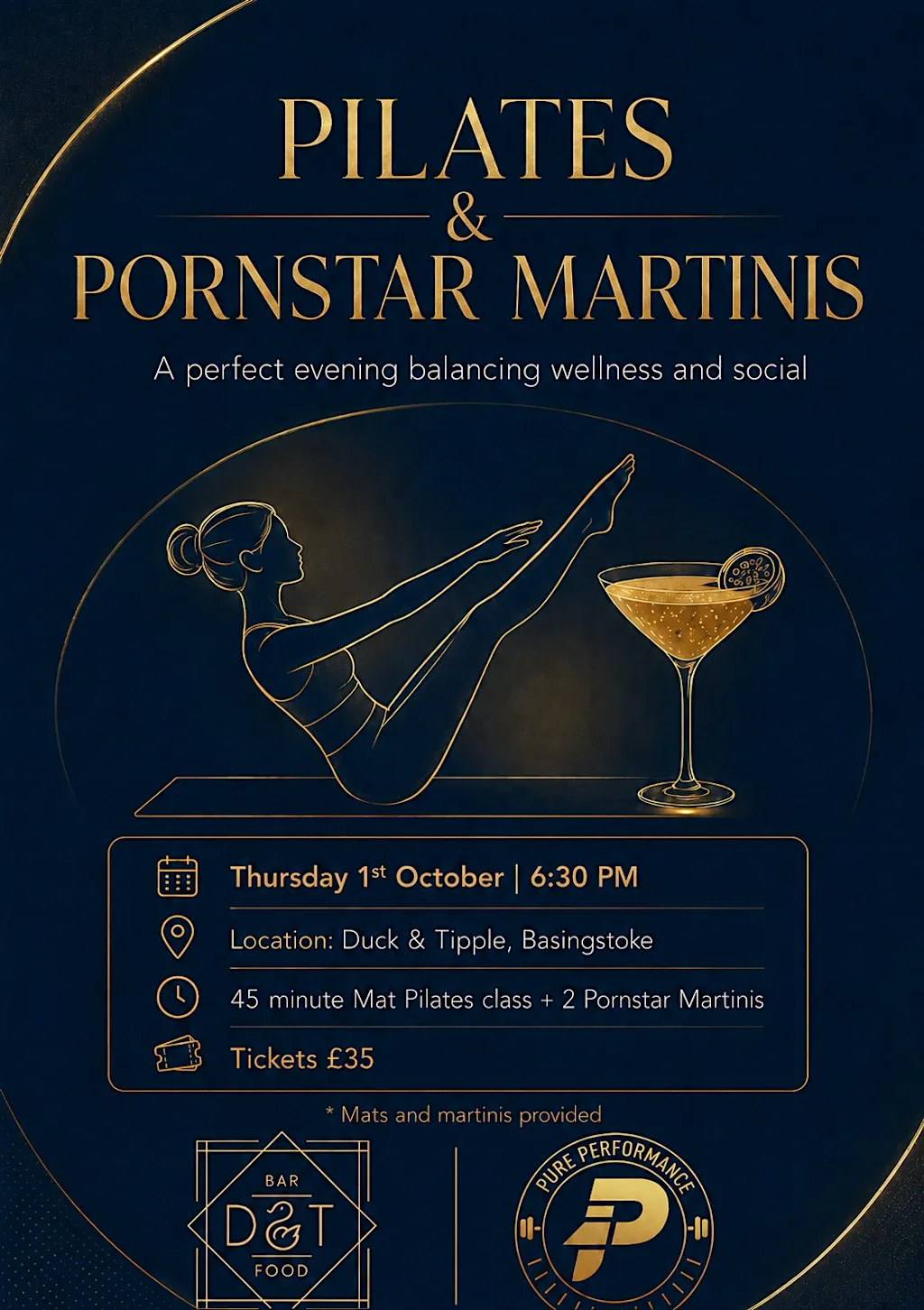 Pilates & Pornstar Martinis