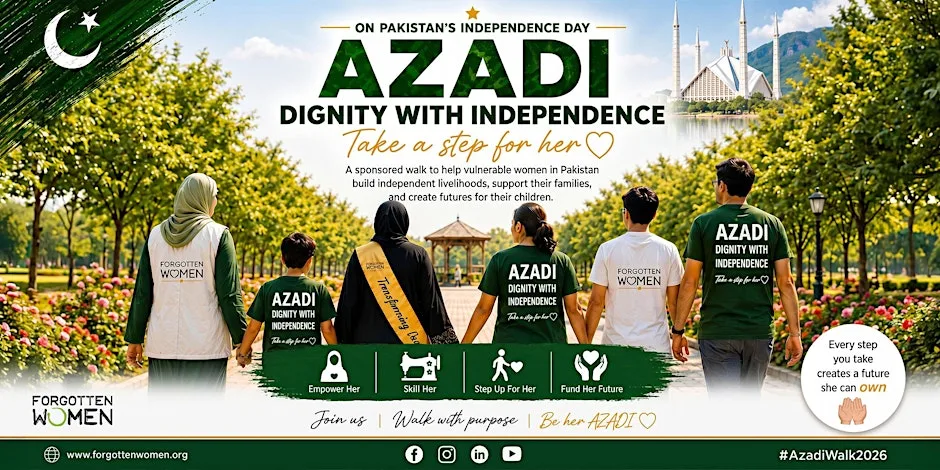 Azadi Walk & Picnic: Step Up for Women in Pakistan. at Multiple Locations - See Description Below