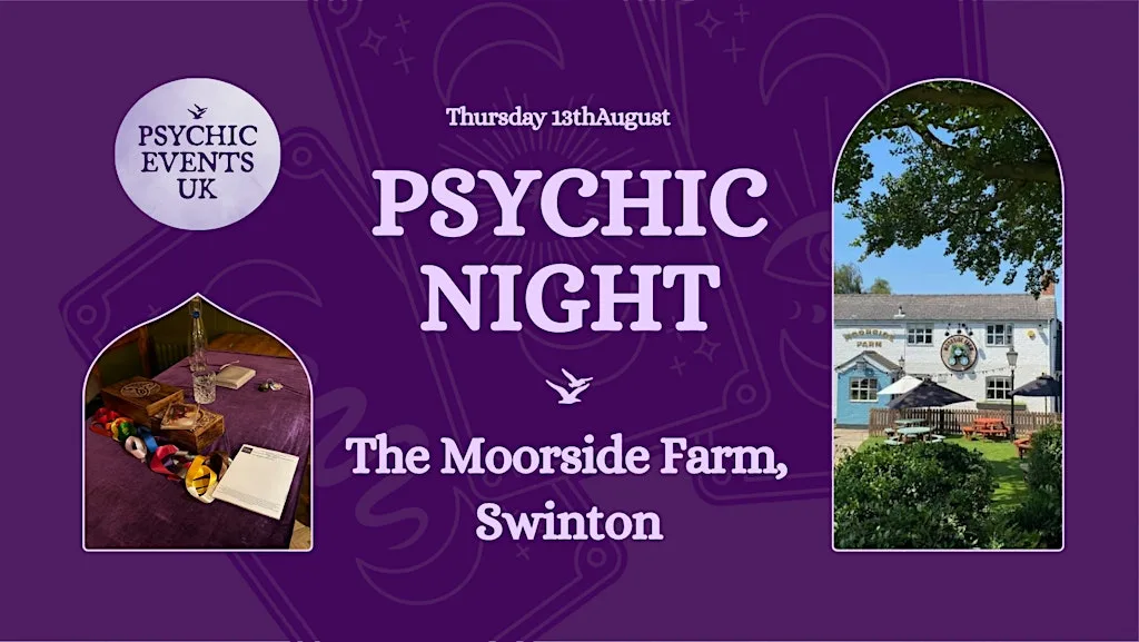 PSYCHIC READINGS NIGHT Thursday 13th August, Moorside Farm, Worsley at Moorside Farm