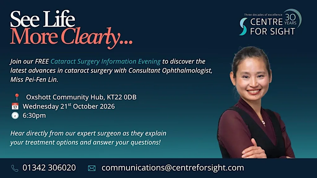 FREE Cataract & Lens Replacement Information Evening