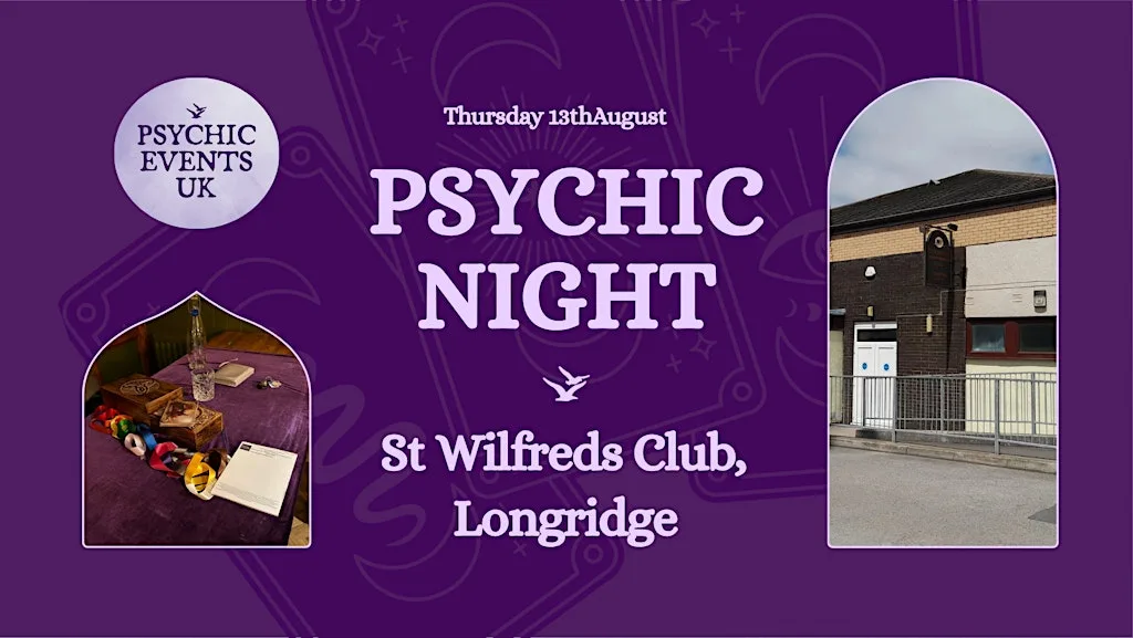PSYCHIC READINGS NIGHT Thursday 13th August, Wilfrid' Club, Preston