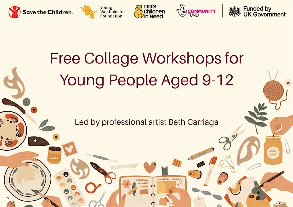 Free Collage Workshops for Young People Aged 9-12 at Church Street Library