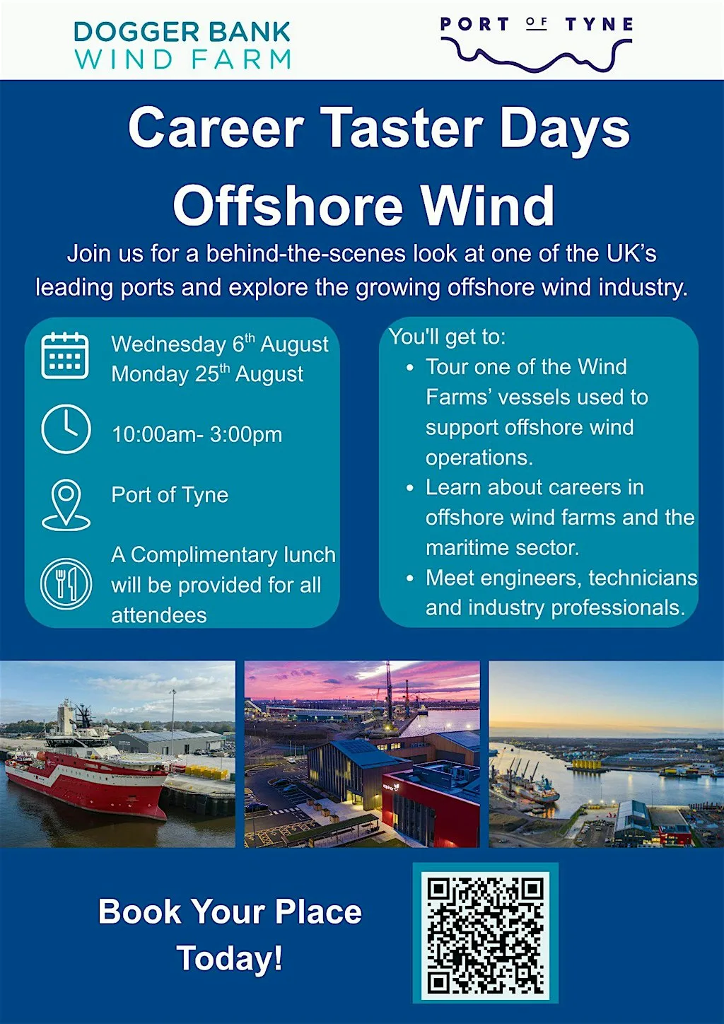 Career Taster Day with Dogger Bank Wind Farm at Port Of Tyne