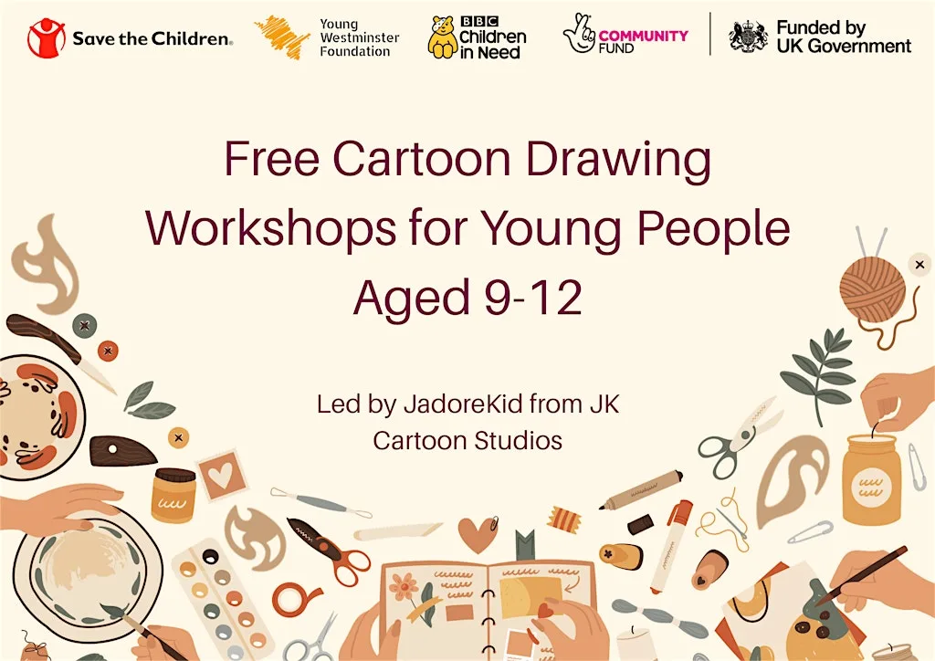 Free Cartoon Drawing Workshops for Young People Aged 9-12 at Church Street Library
