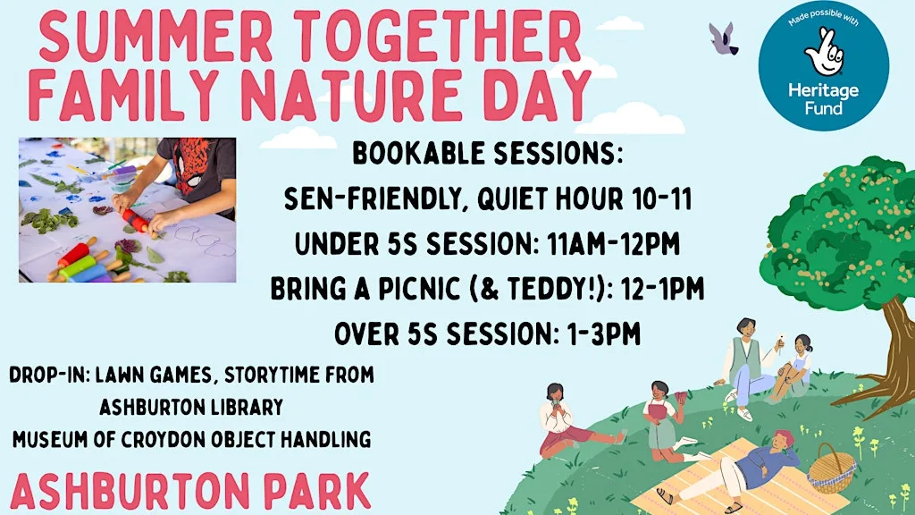 SEN-friendly Quiet hour- Family Nature session at Ashburton Park at Ashburton Park