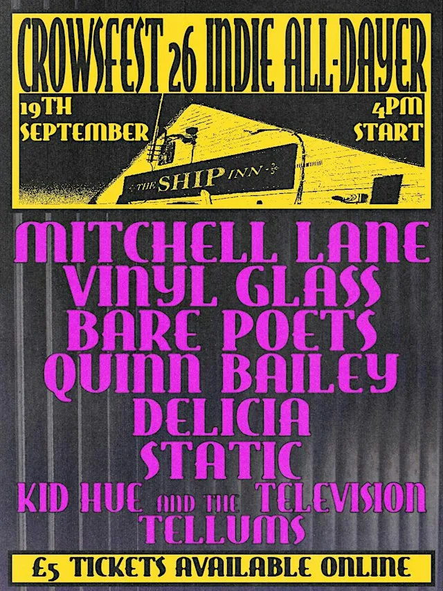 CROWSFEST '26 #5 - MITCHELL LANE / VINYLGLASS / BARE POETS + MORE
