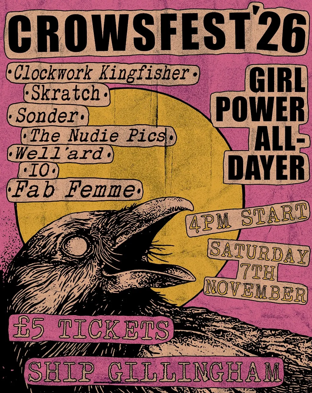 CROWSFEST '26 #9 - FAB FEMME / IO / WELL'ARD / THE NUDIE PICS + MORE