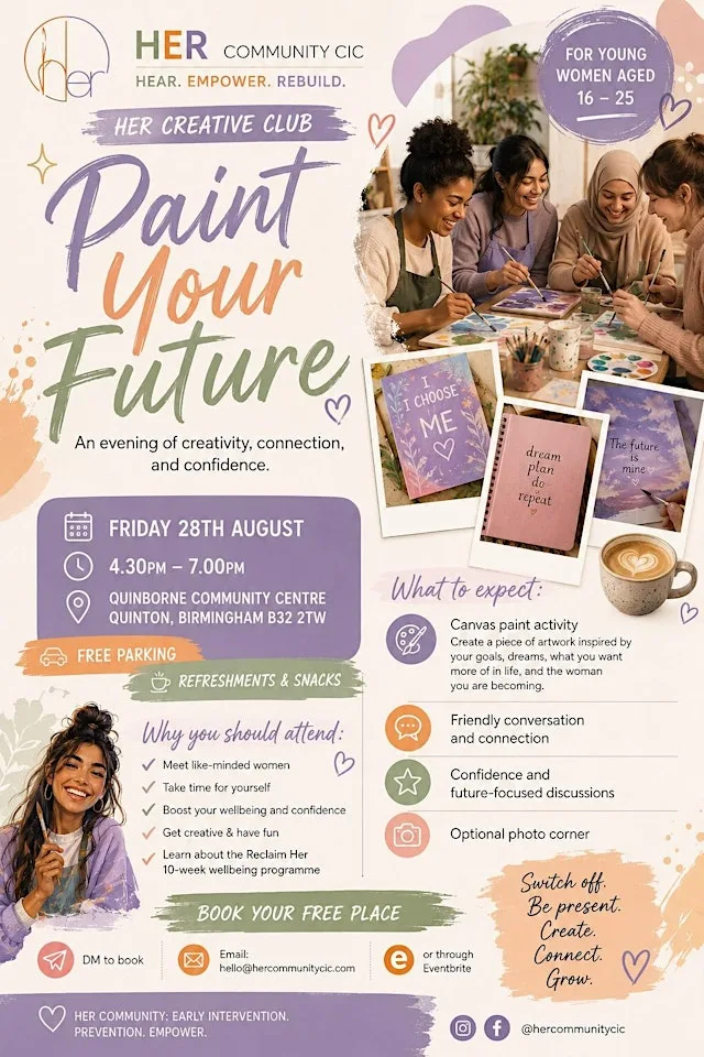 HerCommunity Paint and Connect for Women and Girls at Quinborne Community Centre
