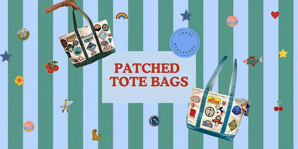 Patch Your Tote Bag Workshop | Unlimited Patches at our Patch Bar