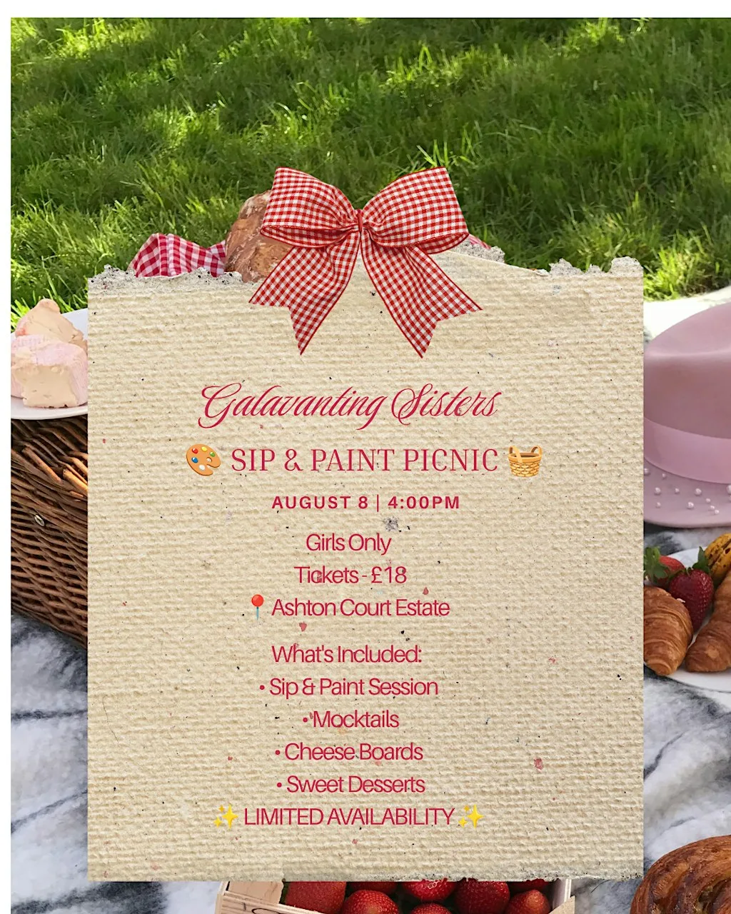 Sip & Paint Picnic at Ashton Court Estate