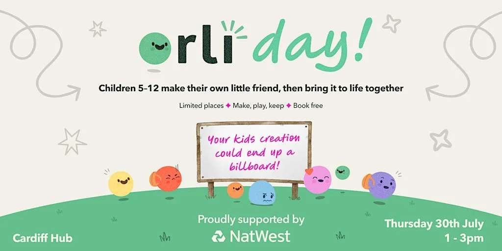 Orlidays — where big feelings come to play at NatWest Accelerator Cardiff, 3rd Floor, One Kingsway, Cardiff