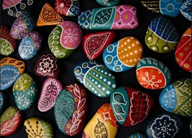 Rock Painting at The Hutti, Changing Suits