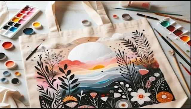 Tote Bag Painting at The Hutti, Changing Suits