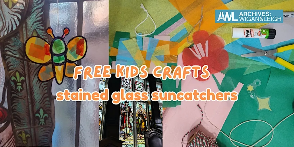 FREE Family Craft Workshop – make colourful suncatchers! at Leigh Town Hall