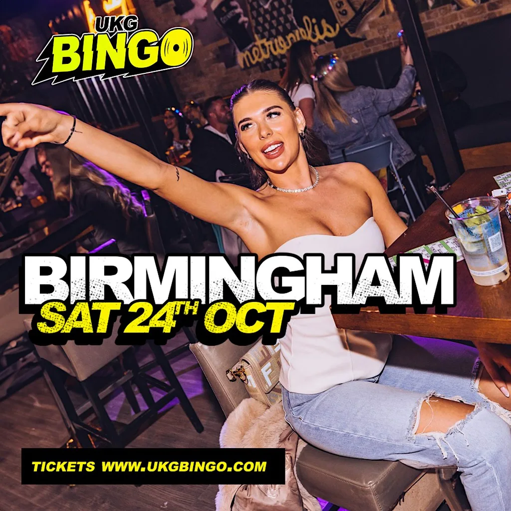 UKG BINGO Sat 24th October Birmingham at The Rainbow