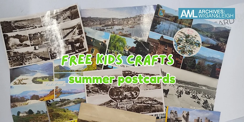FREE Family Crafts – summer postcards colour and collage! at Leigh Town Hall