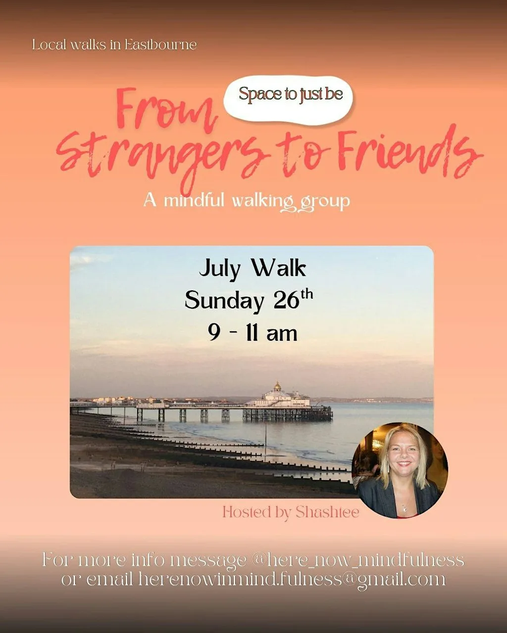 From Strangers to Friends Mindful Walking Group at Eastbourne Beach