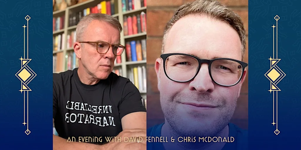An evening with David Fennell interviewed by Chris McDonald at Criminally Good Books