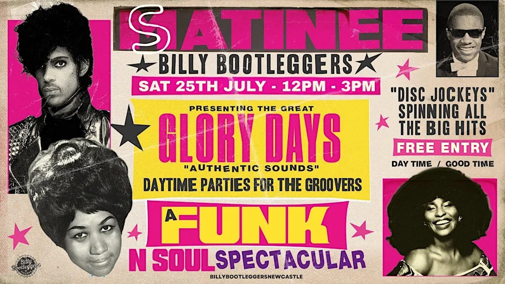 GLORY DAYS - A Funk N Soul Spectacular at Billy Bootleggers Nottingham (formerly Percy Picklebackers)