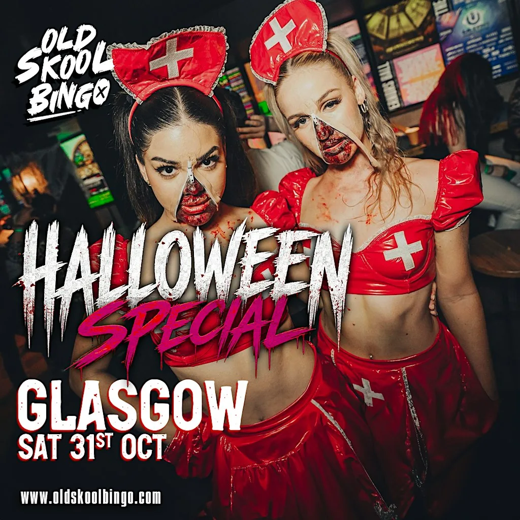 Old Skool Bingo Sat 31st October Glasgow Halloween special at Manuka