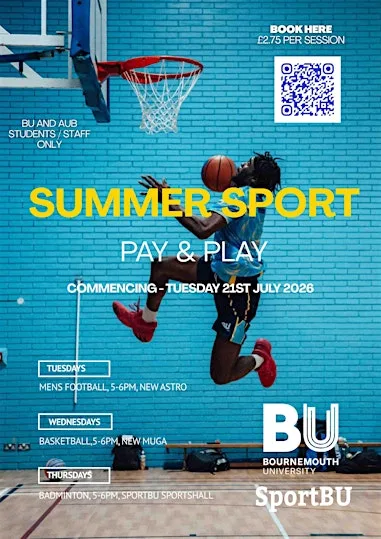 Summer Sport Pay & Play - Basketball at Bournemouth University, Talbot Campus