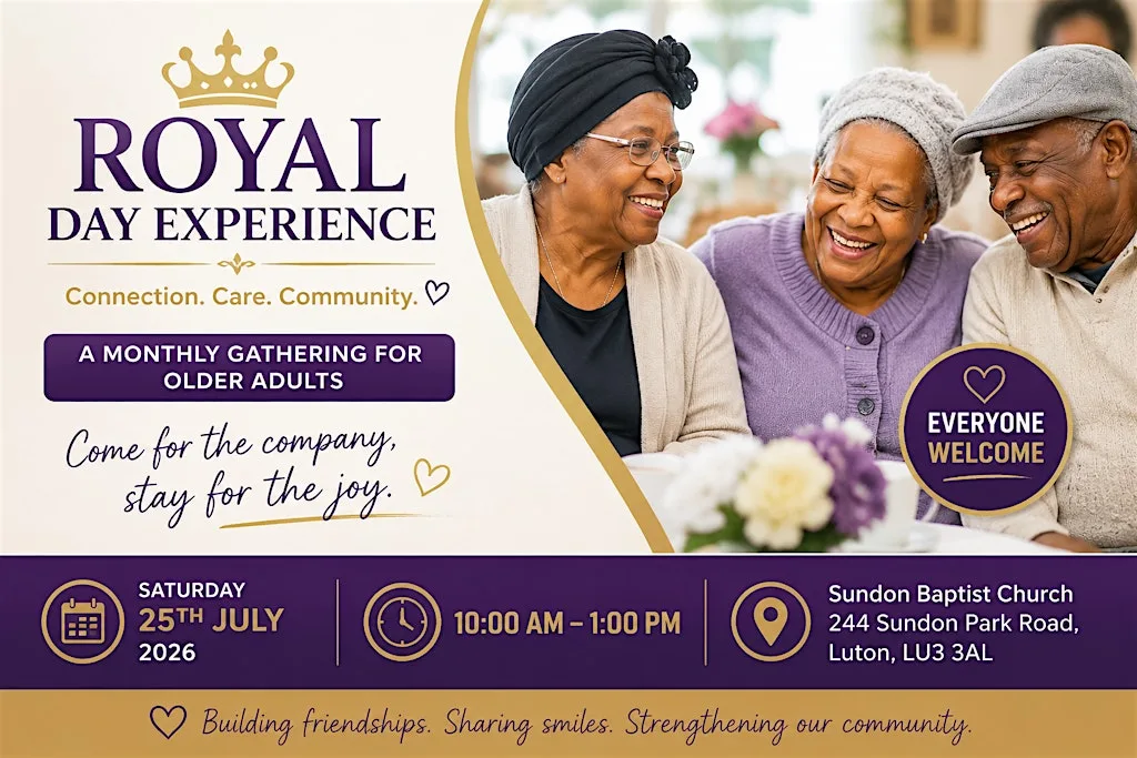 Royal Day Experience, July 2026 at Sundon Park Baptist Church