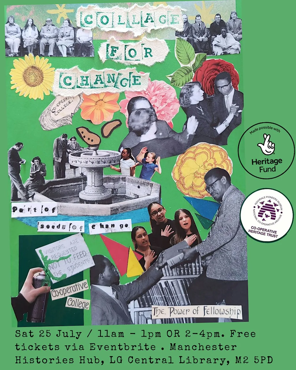Collage For Change - The Co-operative College at Manchester Histories Hub (Exhibitions & Events Space)