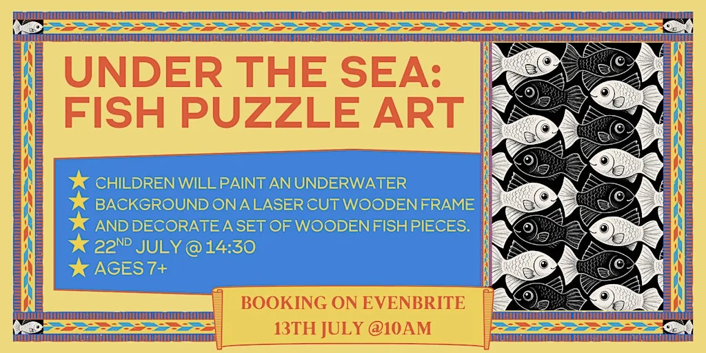 Under The Sea: Fish Puzzle Art (Laser Cutter Workshop for children, age 7+)