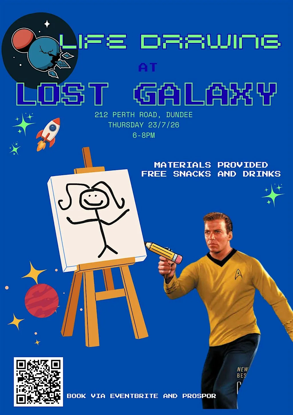 Lost Galaxy Life Drawing - Thursday 23rd July at Lost Galaxy
