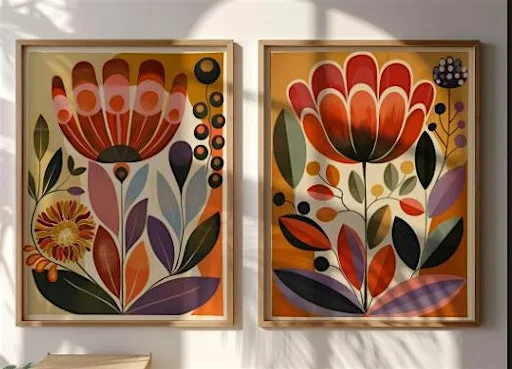 Scandi Painting at The Hutti, Changing Suits