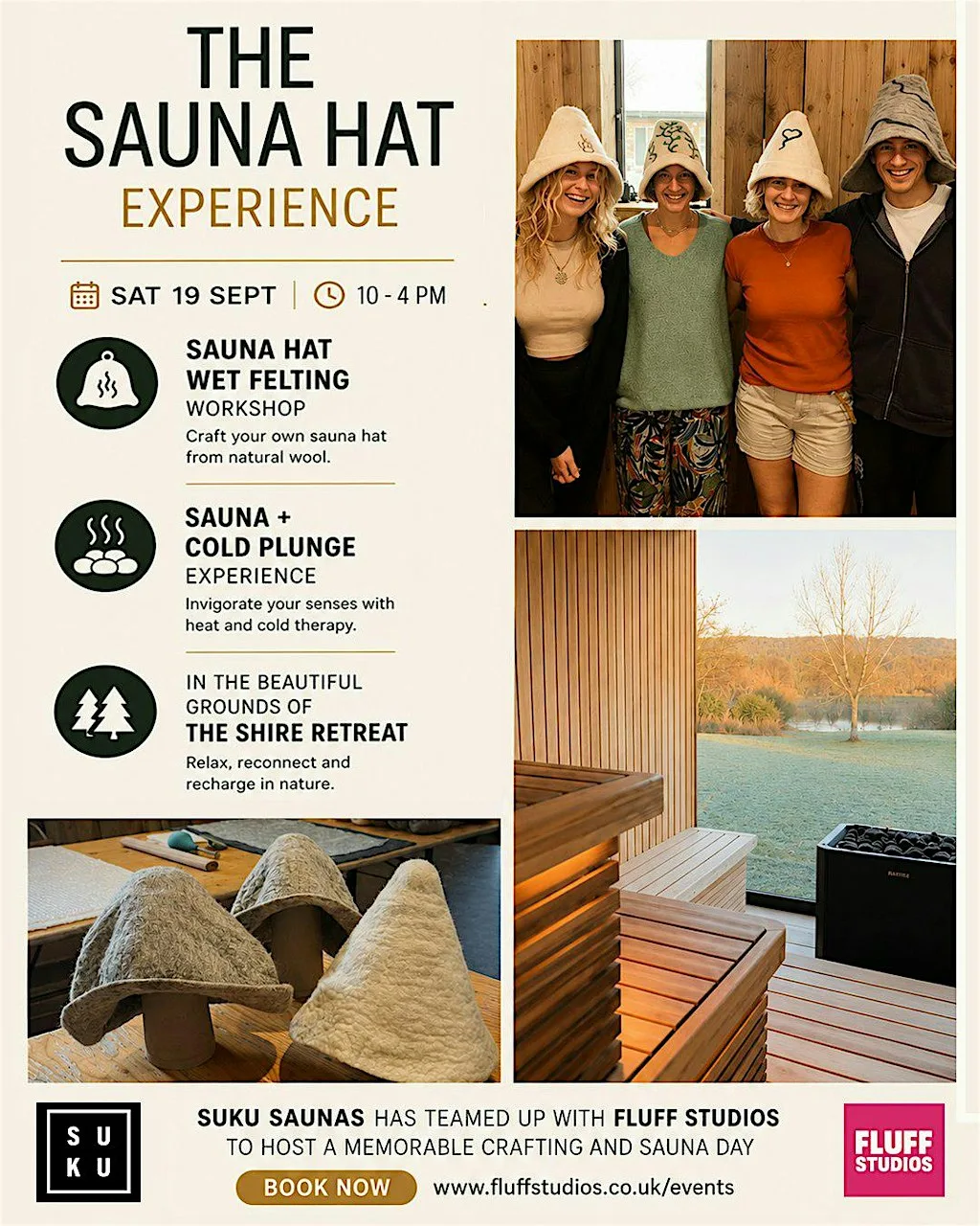 THE SAUNA HAT EXPERIENCE - Wet Felting a Sauna Hat Workshop