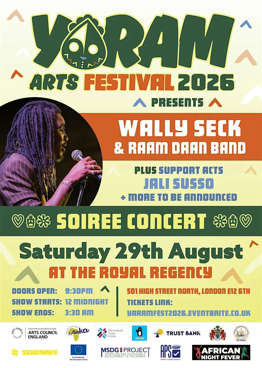 Yaram Fest 2026: Wally Seck and Raan Daan Band Live in London