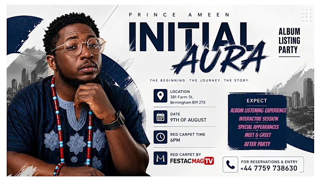 PRINCE AMEEN "INITIAL AURA" ALBUM LISTENING PARTY