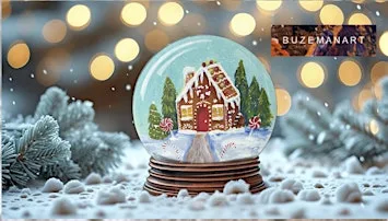 Snow globe ‘Gingerbread house’ @ The Twisted Knot, Doncaster