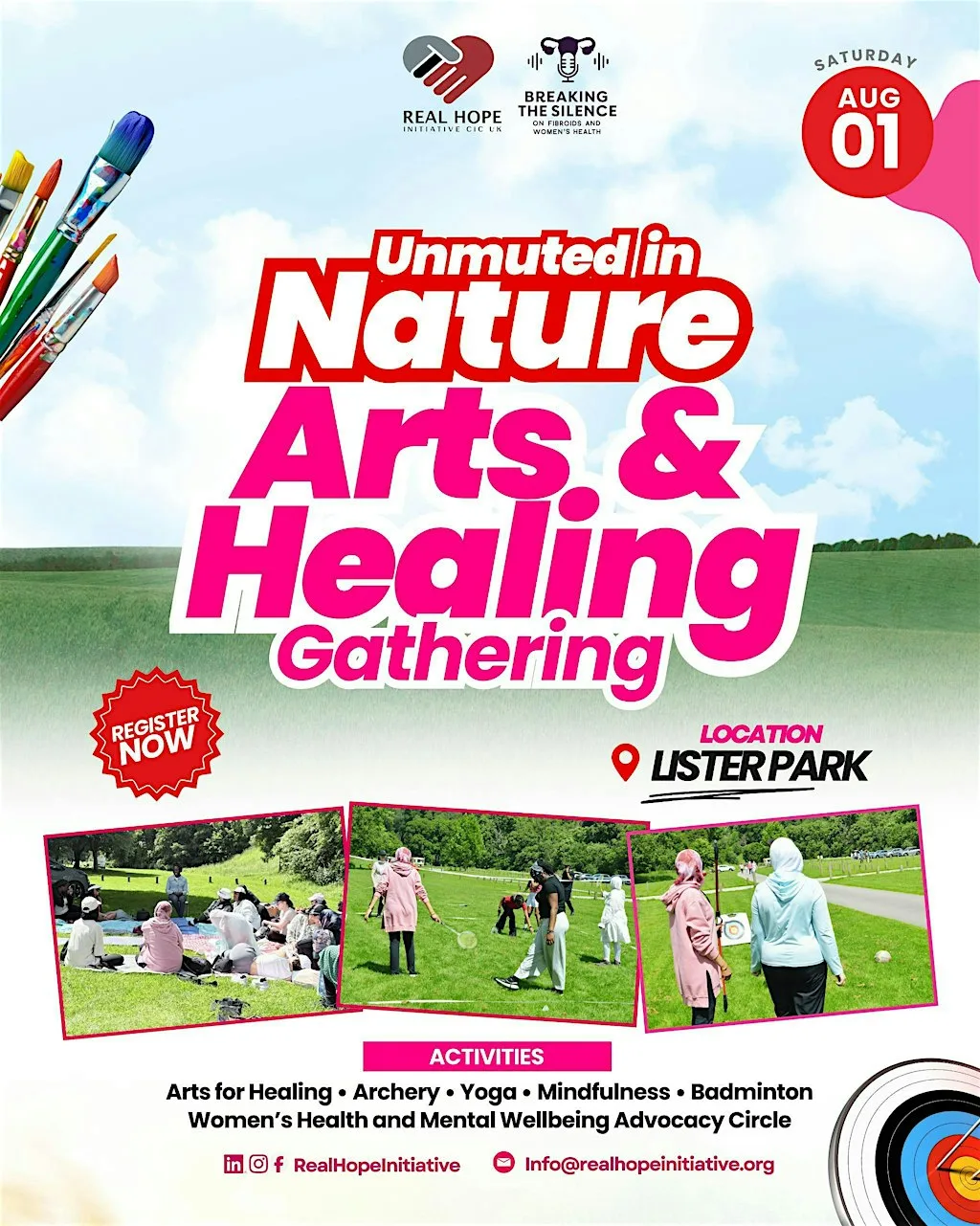 Unmuted In Nature Arts and Healing Gathering at Lister Park