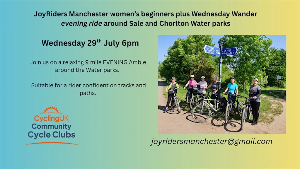 Joyriders Manchester Women's Beginner's PLUS: Hawthorn Rd to Water Parks at Hawthorn Lane