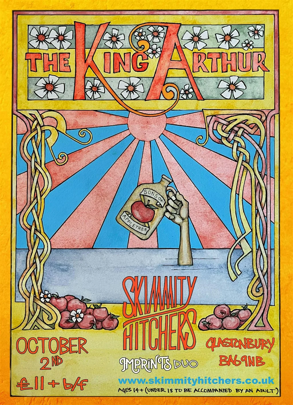 Skimmity Hitchers with support from Imprints Duo at The King Arthur