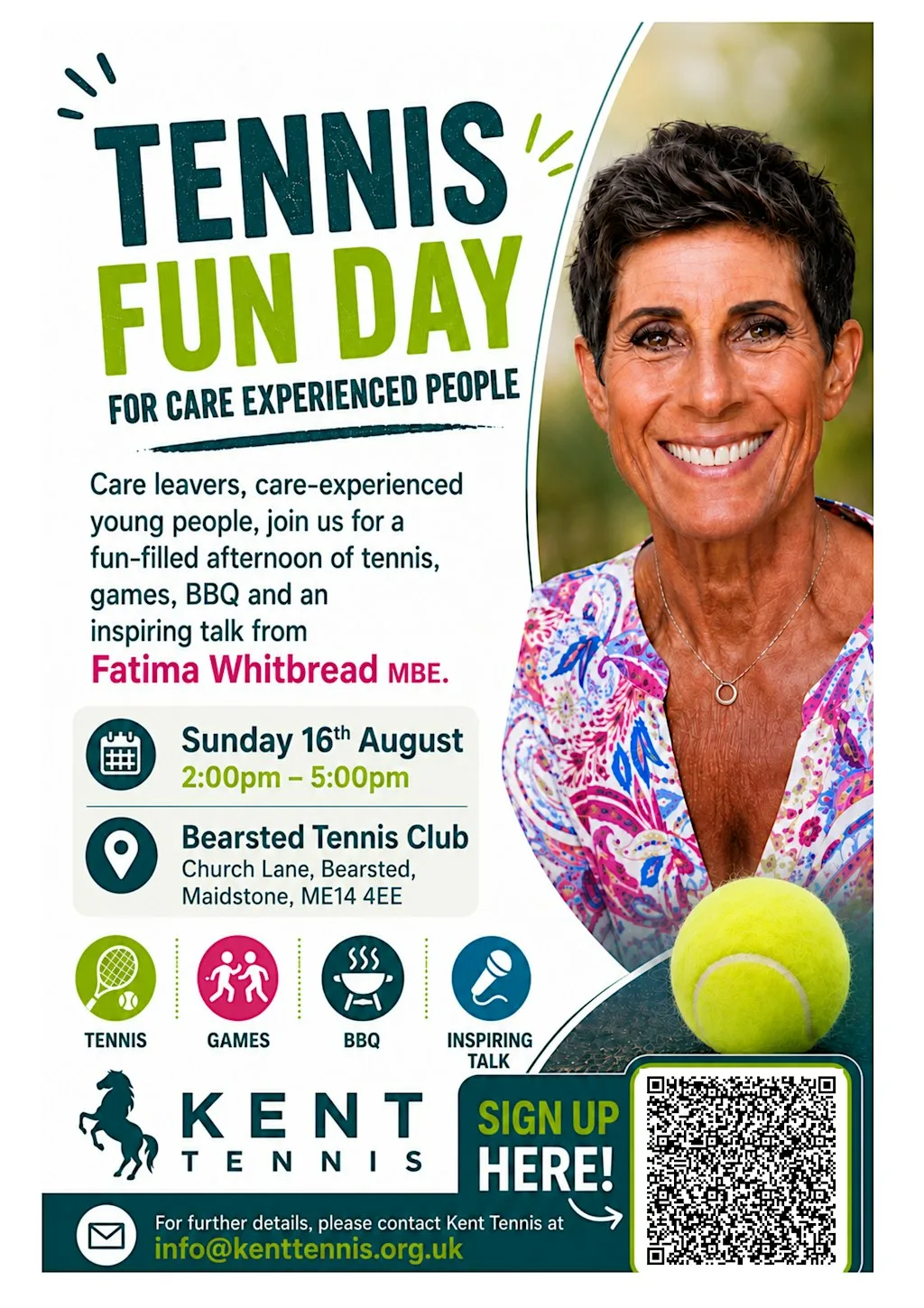 Tennis Fun Day! Kent Tennis Community Fun Day with Fatima Whitbread MBE