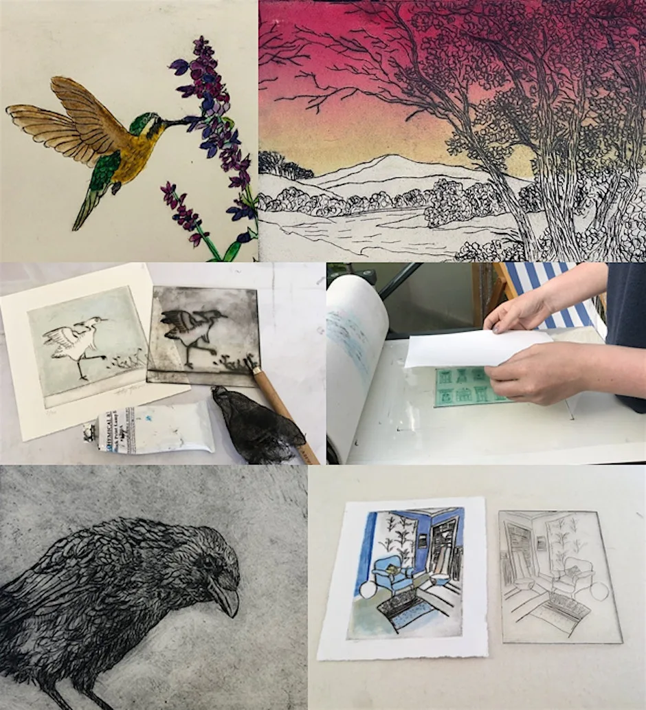 Drypoint printing with Hetty Haxworth