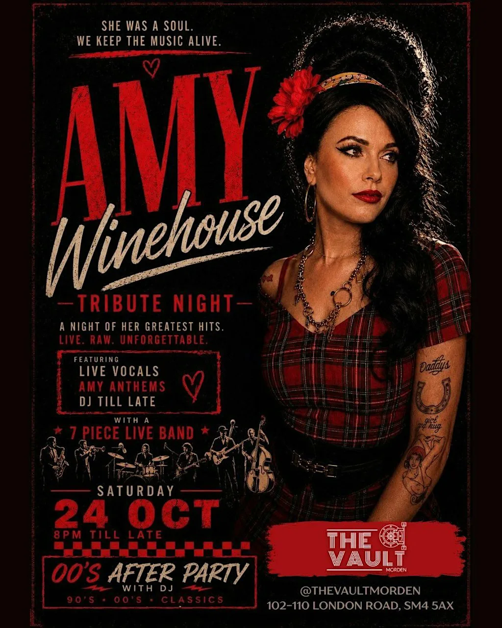 Amy WineHouse Tribute and 00s After Party till 1am