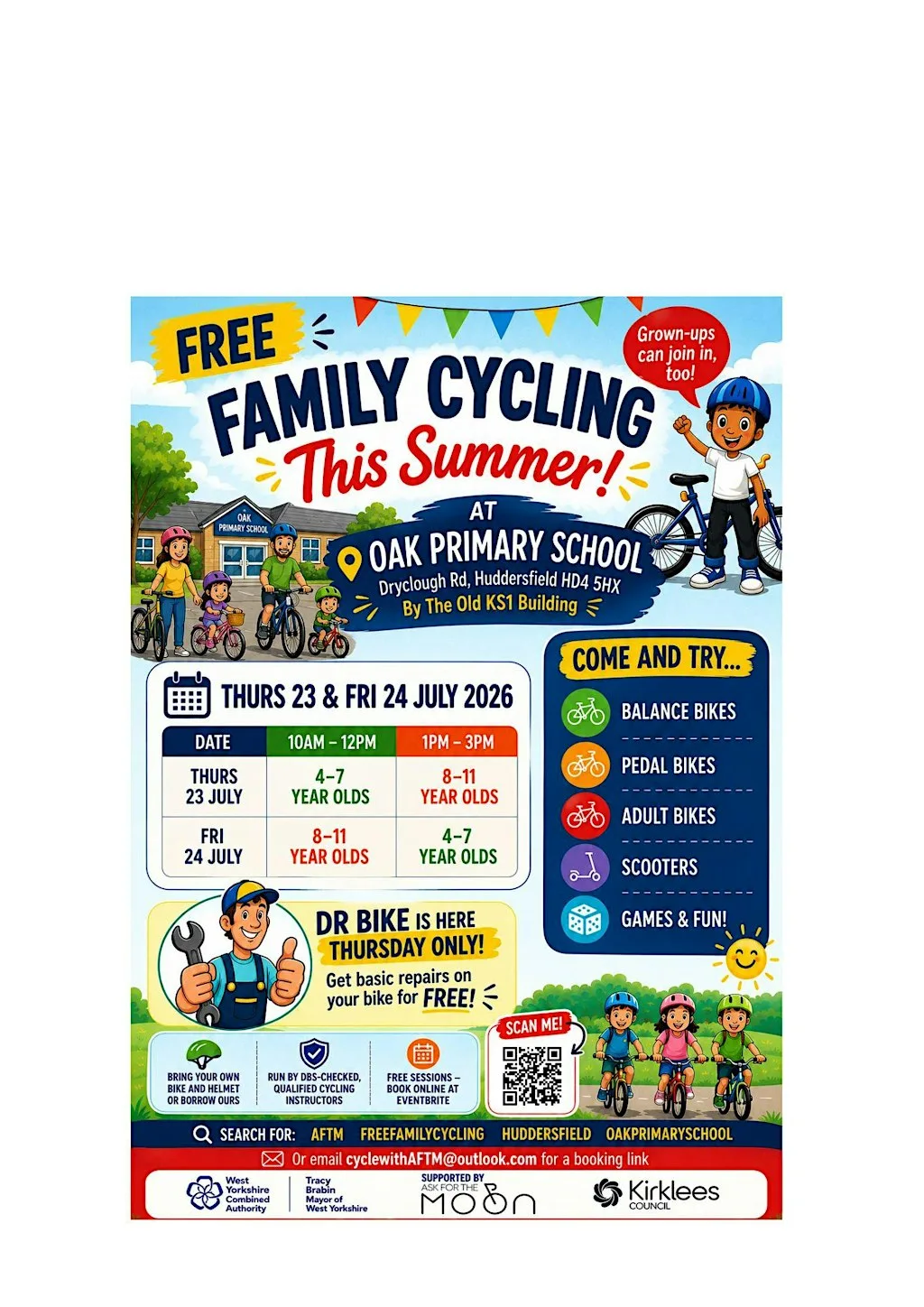 FREE Family Cycling Event - Oak Primary School 4-7 Year olds at Oak Primary School