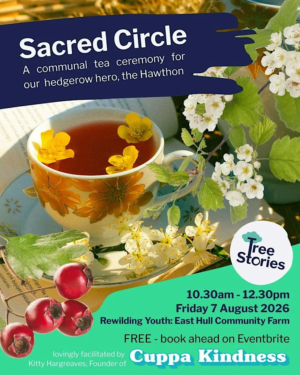 Sacred Circle: Hawthorn Tea Ceremony at Rewilding Youth