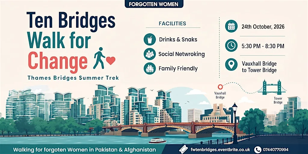 Ten Bridges Walk For Change in London.