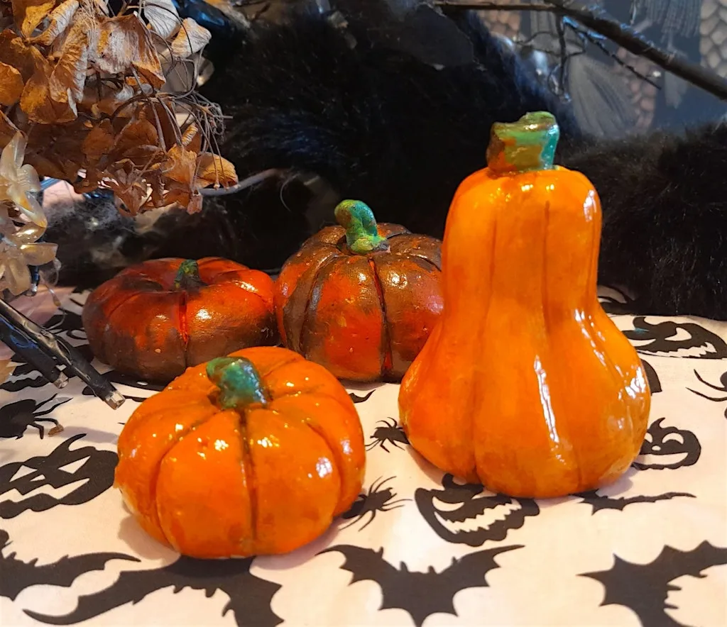 "Hello Autumn!" Make Clay Pumpkins at Swansea Community Workshops