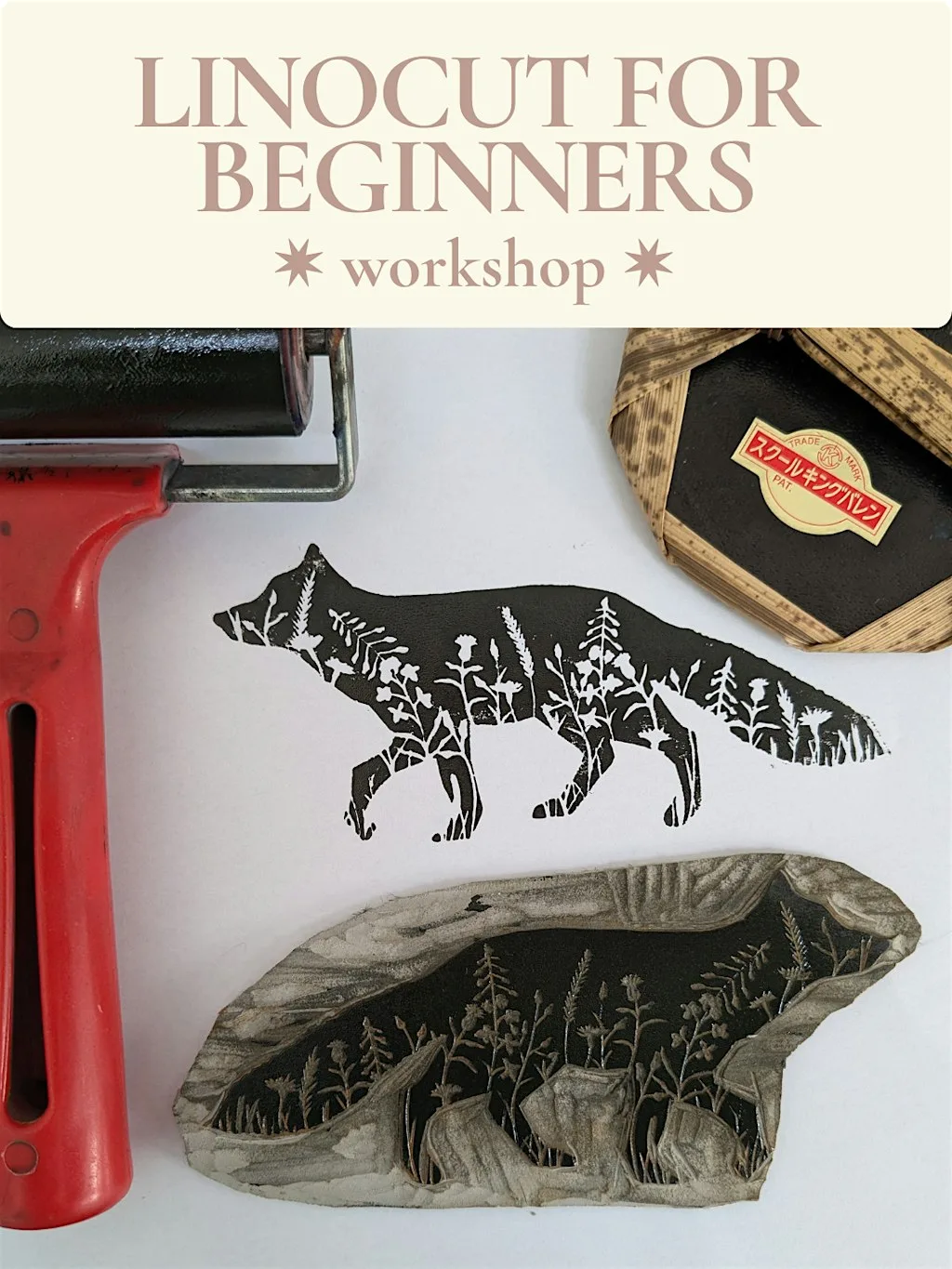 Linocut Printmaking for Beginners at The Village Hub
