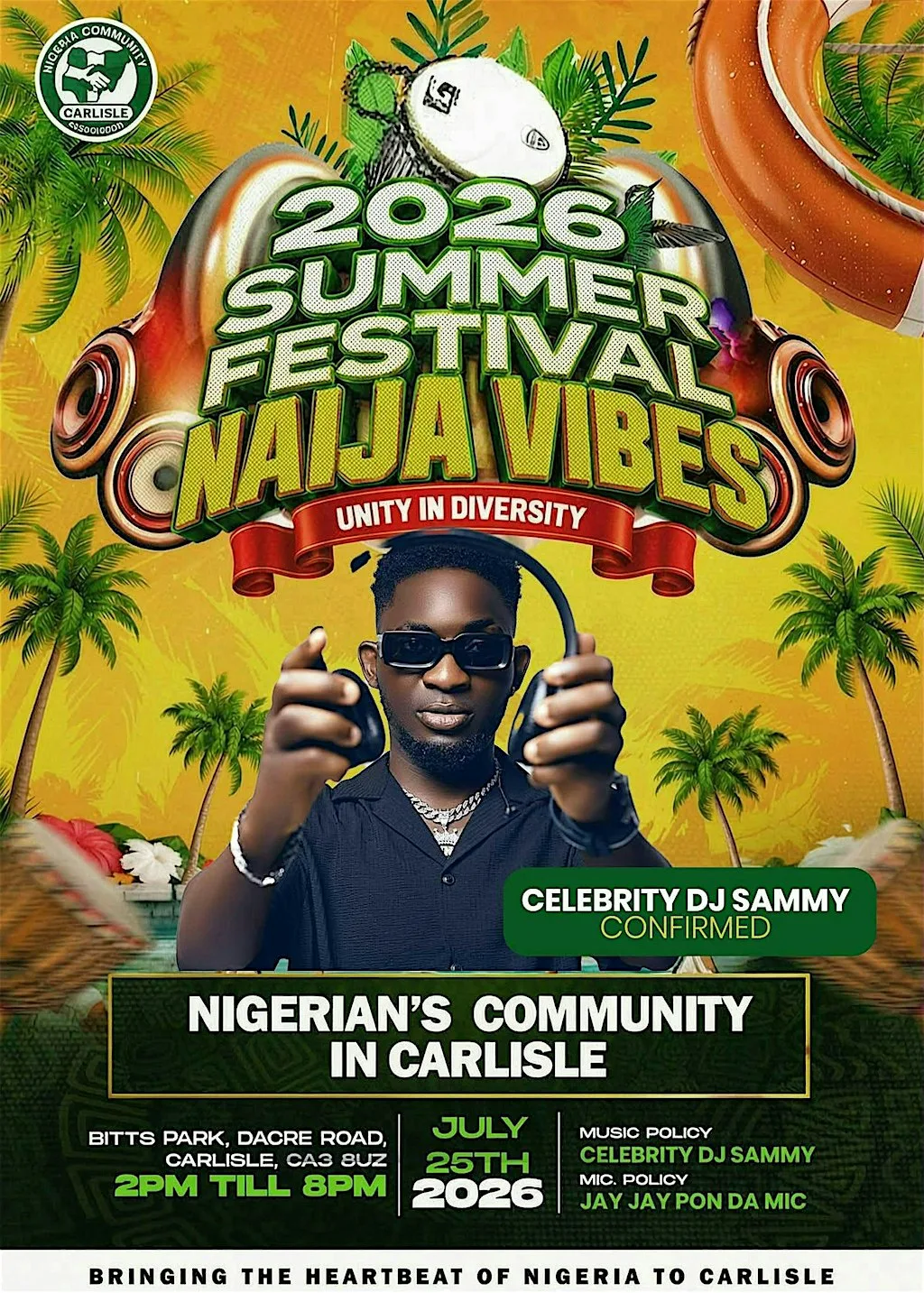 Naija Vibes at Bitts Park (Cultural Space, The Tribe)