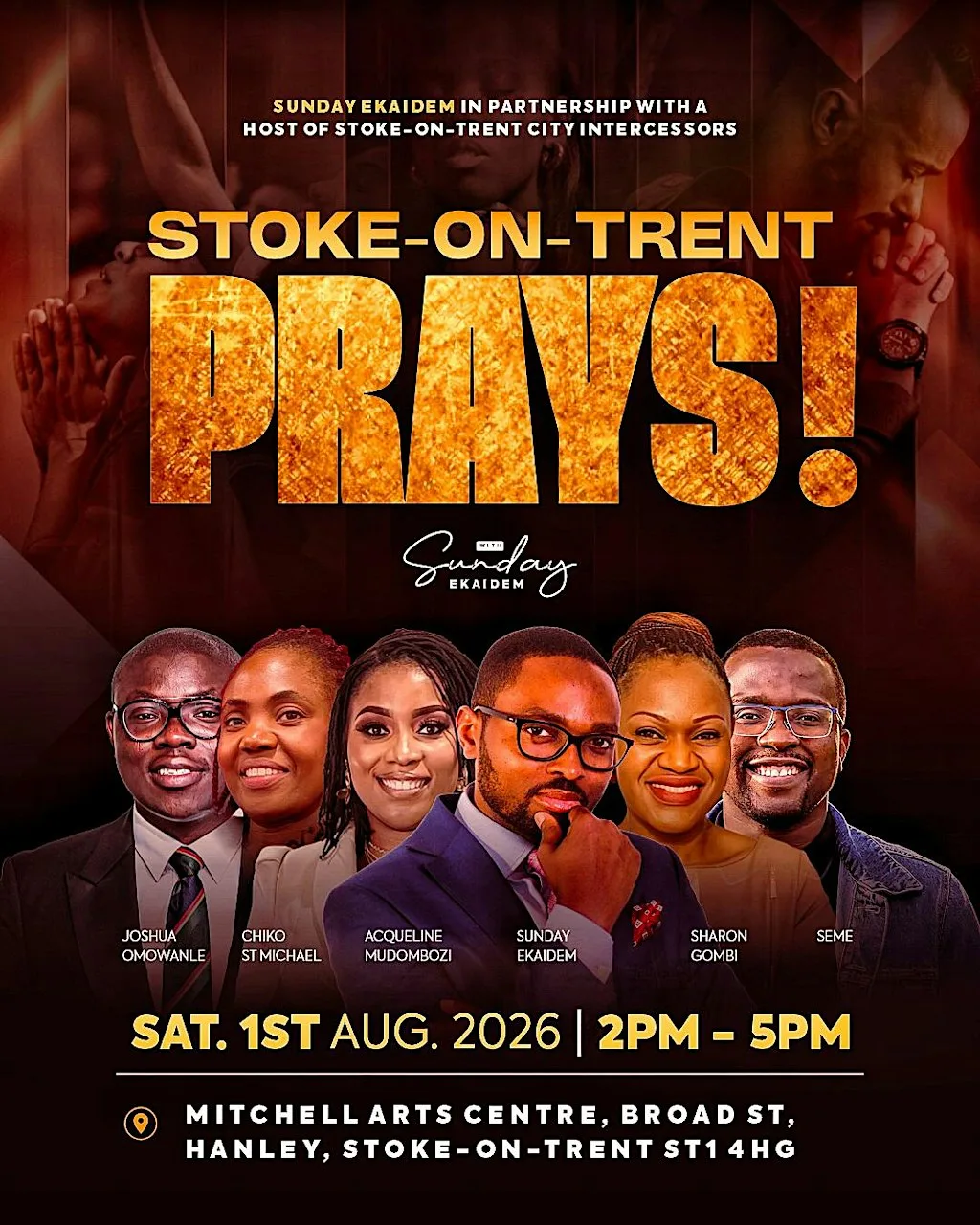 Stoke-on-Trent Prays! at Mitchell Arts Centre