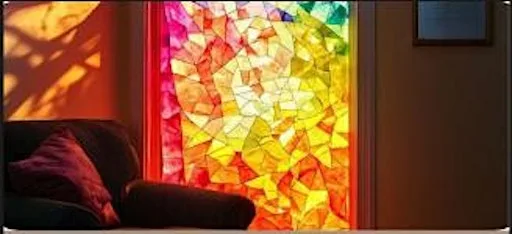 Sun Catcher Tissue Art at Buckhurst Park Community Centre