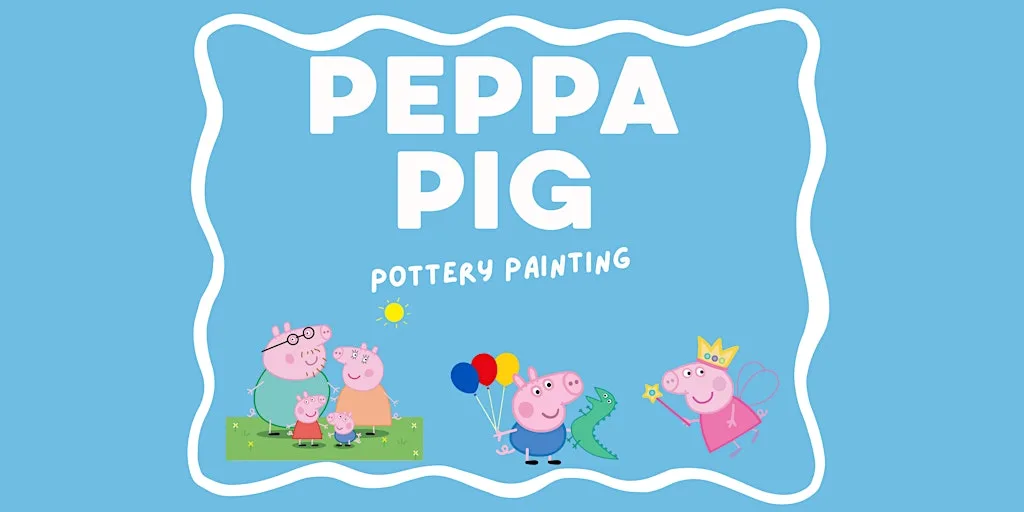Peppa Pig Pottery Painting, The Boneyard at The Bone Yard Shipping Container Studios
